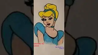 How To Draw Cinderella #Shorts ||Disney Princess Drawing || Easy Step By Step ||