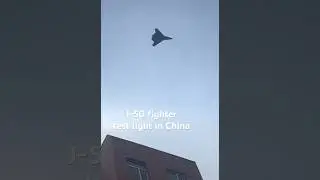 J-50 fighter test flight in Shenyang China