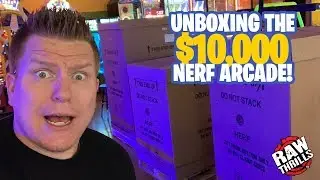 [UNBOXING] $10,000 Nerf Arcade Machine! Raw Thrills 2019!