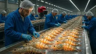 Inside a Mega Whiteleg Shrimp Factory: How Millions of Shrimp Are Processed for Export
