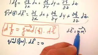 outils mathématiques: vecteur gradient d'un champ scalaire