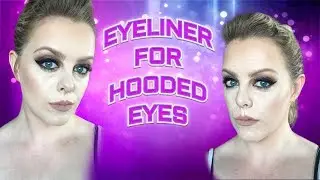 How To Do Winged Eyeliner For Hooded Eyes | Rylene Hindley