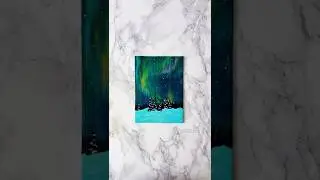 &ldquo;Frozen Glow&rdquo; Easy painting idea for beginners #acrylicpainting #art #canvas