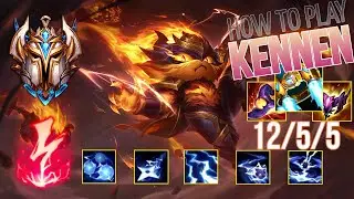 TOP 1 CHALLENGER Guides How to Play Kennen TOP & Carry + Best Build/Runes Season 12
