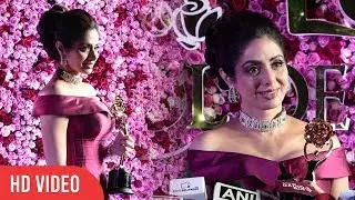 Sri Devi At Lux Golden Rose Awards 2017 | #LuxGoldenAwards 2017