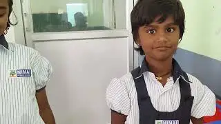 Children's acting like Damodar hitting the 2 trees of Kuvera son's 