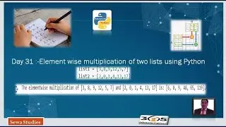 Day 31  Element wise multiplication of two lists using Python