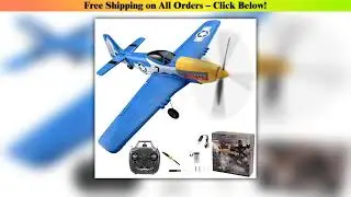 P51 Mustang RC Plane 2.4G 4CH 6 Axis EPP Foam 410MM Fixed Wingspan One Key Aerobatic RC Fighters