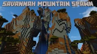 Amazing Savannah Mountain Spawn PC Minecraft Seed 1.8.9, 1.9