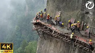 Impossible Places | World's Most Dangerous Roads Construction On The Cliff | 4K Travel Documentary