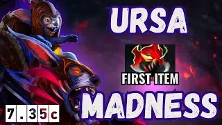 Ursa first Item Mask of Madness 950+ GPM 40Kills Dota 2