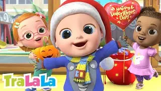 &Icirc;nvățăm Lunile Anului + Jocul dimineții | Melodii educative pentru copii de la TraLaLa
