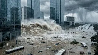 Mega Flood Disaster: City Becomes an Ocean in Endless Rain (AI VFX)