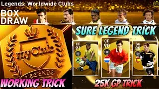 LEGENDS Black Ball Trick in LEGENDS Worldwide Clubs Box Draw || Pes 2021 Mobile