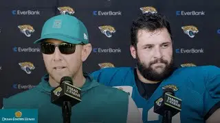 Liam Coen and Robert Hainsey Talk First Day of Pads | Jacksonville Jaguars
