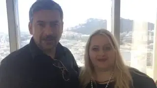 Dimitrios and Sophia in Athens Tower