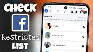 How to Check Restricted List on Facebook