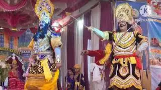 पाली पछाऊ रामलीला में रावण बाणासुर का शानदार अभिनय