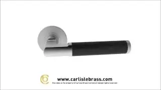 More Door Handles - Carlisle Brass SW18SSS Steelworx 316 Carbon Fibre Lever on Round Rose