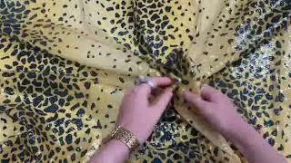 Jungle Spot Embroidered Sequins On Stretch Mesh #14584