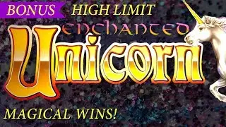 HUGE WIN!  High Limit Room  Lightning Cash Enchanted Unicorn