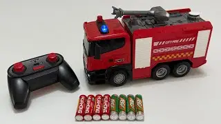 Unboxing RC  Fire Truck, Electric gear school bus,360&deg; rotating sports car,