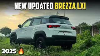 🔥 2025 Maruti Suzuki Brezza LXI | Base Variant Review | Features, Price & Mileage | Hindi Review 🇮🇳