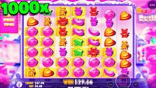 Sweet Bonanza VS Sugar Rush ALL IN CHALLENGE