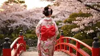 Traditional costume of Japanese Yamato woman