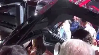 2016 Tesla Model X: Falcon Wings and Rear Hatch Open (detail)