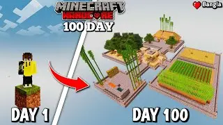 100 Days Survive in Minecraft | One Block Challenge | Bangla Minecraft Gameplay | cool dream95