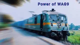 💚 9000 HorsePower WAG9 in charge of Freight Trains in full speed || 130kmph Freight Trains 🚂
