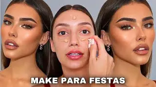MAQUIAGEM F&Aacute;CIL PARA FESTAS *MAKE GRINGA LINDA*