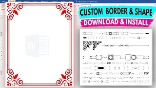 How to Download & Install Custome Border & Shape।। कस्टम बॉर्डर एंड शेप कैसे डाउनलोड करें।।