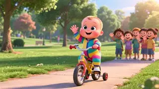 Riding My Scooter Song 🛴🎶 | Fun Kids Learning Song | Preschool Learning | 3D Animation