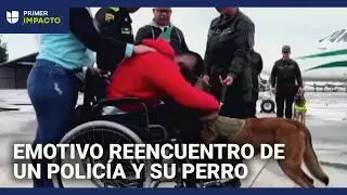 Polic&iacute;a se reencuentra con su perro tras sobrevivir a un ataque armado: as&iacute; fue el emotivo momento