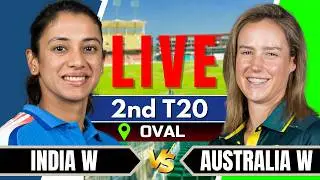 🔴Live: Australia Women vs India Women | 2nd T20 | Live Score & Commentary | Live cricket match today