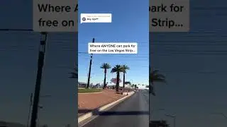 Where to park for FREE on the Las Vegas Strip! 🤑 #lasvegas #vegas #shorts