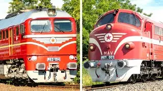 Balaton Retro Weekend 2024 | Classic M&Aacute;V Diesel Trains around Lake Balaton 🇭🇺