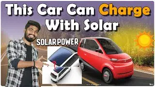 Electric Car With Solar Support | Solar Panel Electric Car | Eva Car | Electric Vehicles India