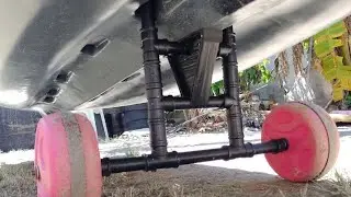 carrinho para transporte de caiaque caseiro.