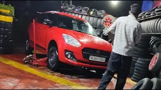 Jamal tyre work #Jamaltyreworkall shift car new tyre changing Apollo tyre size 165.80.14