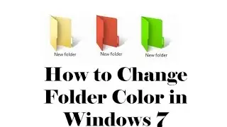 How to change Folder Color in Windows 7 | Easy Tutorial