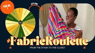 ‼️#fabricroulette  SPIN  1 ~ First pick of the FABRIC WHEEL✨#sewingchallenge