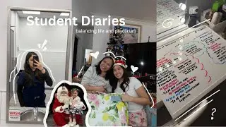 STUDENT DIARIES: starting practicum at the hospital, shopping and holiday parties