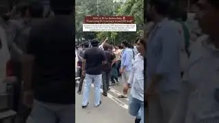 fight in protest #nsui #delhiuniversity #fight #rahulgandhi #congress #viral #artsfaculty #dusu2025
