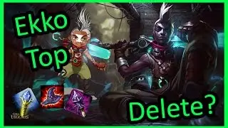 AP/Tank Ekko Top (S6) - League of Legends Full Game w/ Commentary