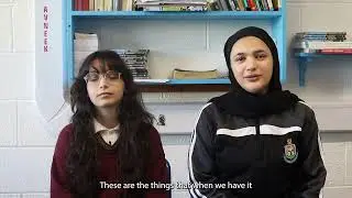 Students from Syria at an Irish School