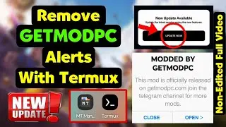 💥Remove Getmodpc Update Alert Permanently | MT Manager VIP + Termux Method | Clown Tricks