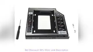 Deal 10PCS 2017 SATA to SATA 2nd HDD Caddy 9.5mm for 9mm 9.5mm SSD Case Hard Disk Drive Enclosure B